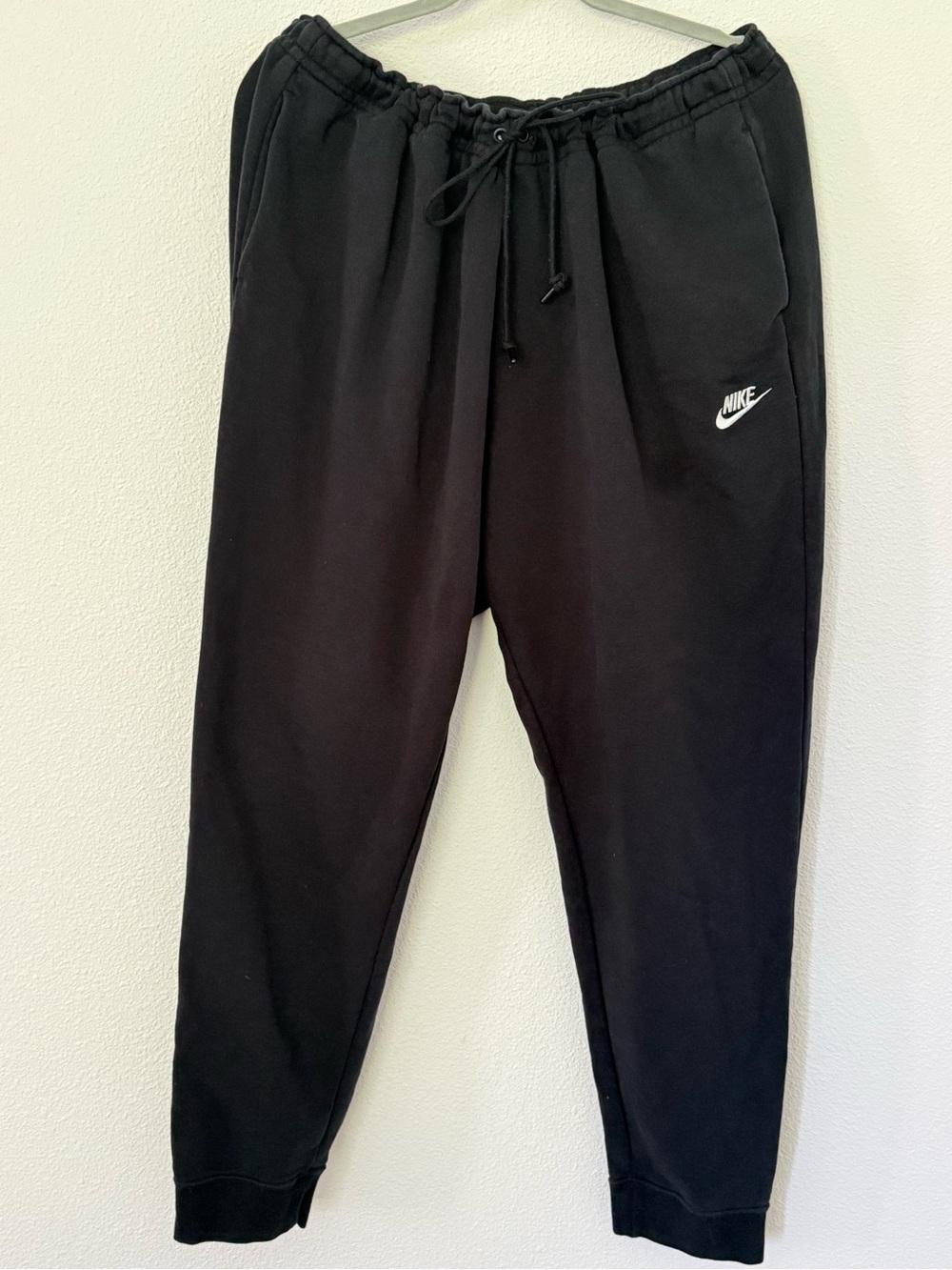 Nike Women Essential Fleece Joggers Pants Black Plus Size 2X CJ0412-010 SU24